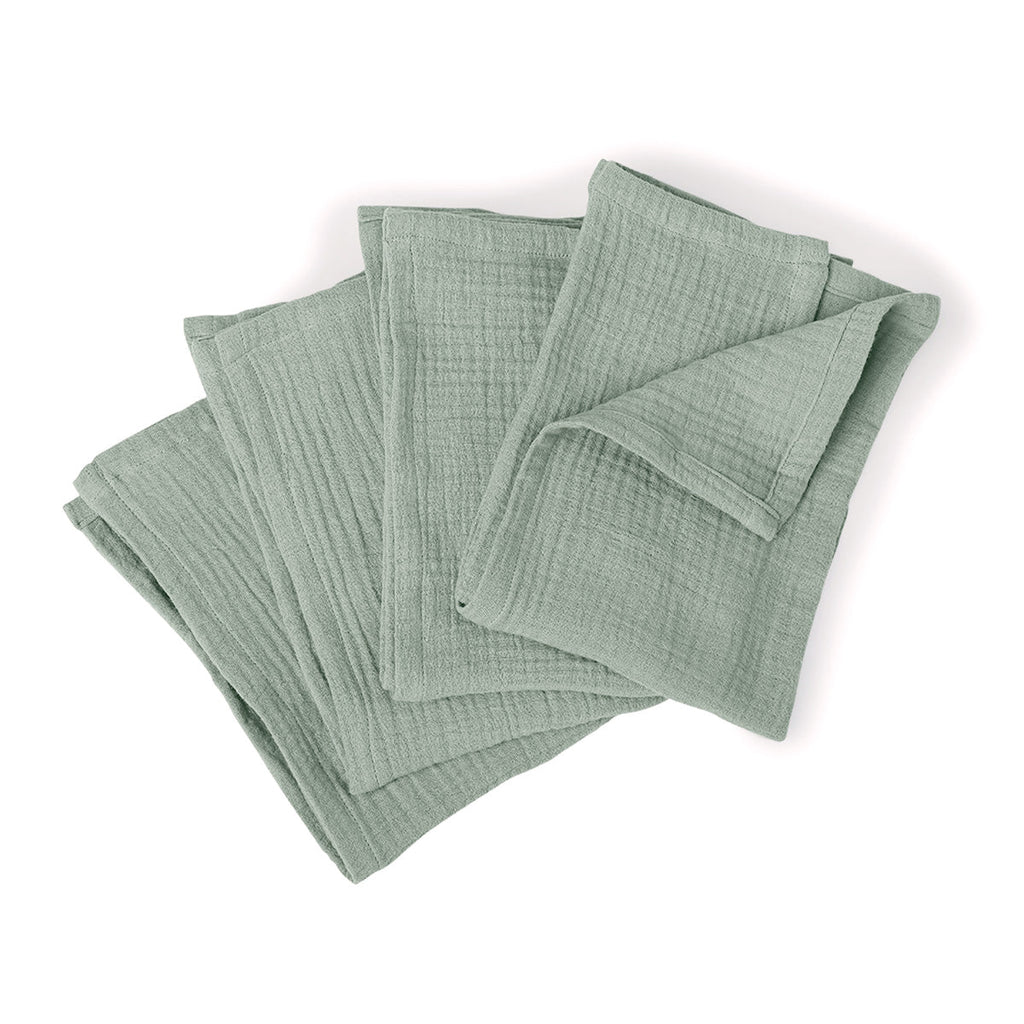 Alma - Nappe + 8 Serviettes - Vert Céladon