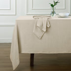Alma - Nappe + 4 Serviettes - Beige Clair