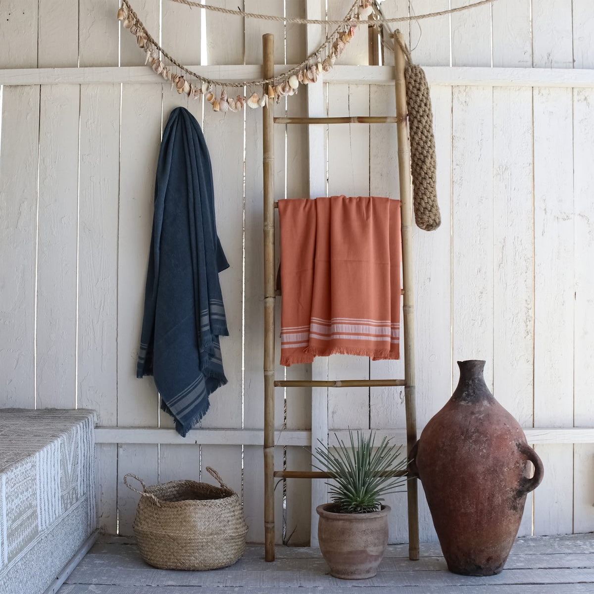 Faro - Fouta Eponge - Terracotta/Grège