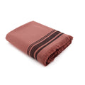 Faro - Fouta Eponge Xxl - Terracotta/Noir