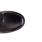Bottes Valentino Garavani Combat Leather - Black - Homme
