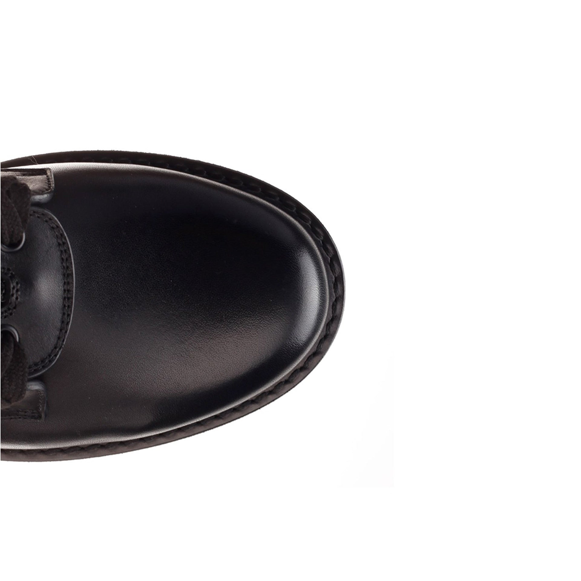 Bottes Valentino Garavani Combat Leather - Black - Homme