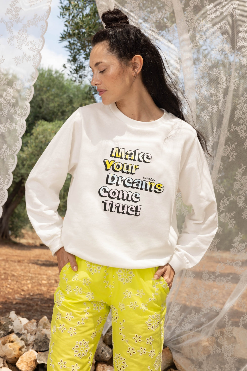 Le Sweatshirt Dario " Make Your Dreams Come True"