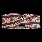 Bandeau Pin Rouge/Ivoire