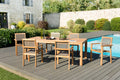 Kim - Salon De Jardin 6/8 Pers - Taupe/Marron