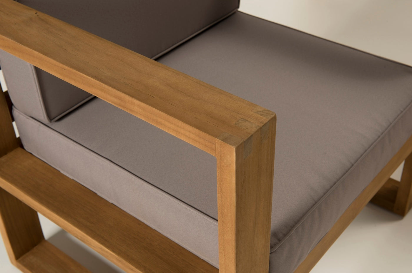Kim - Salon De Jardin 3 Places - Taupe/Marron