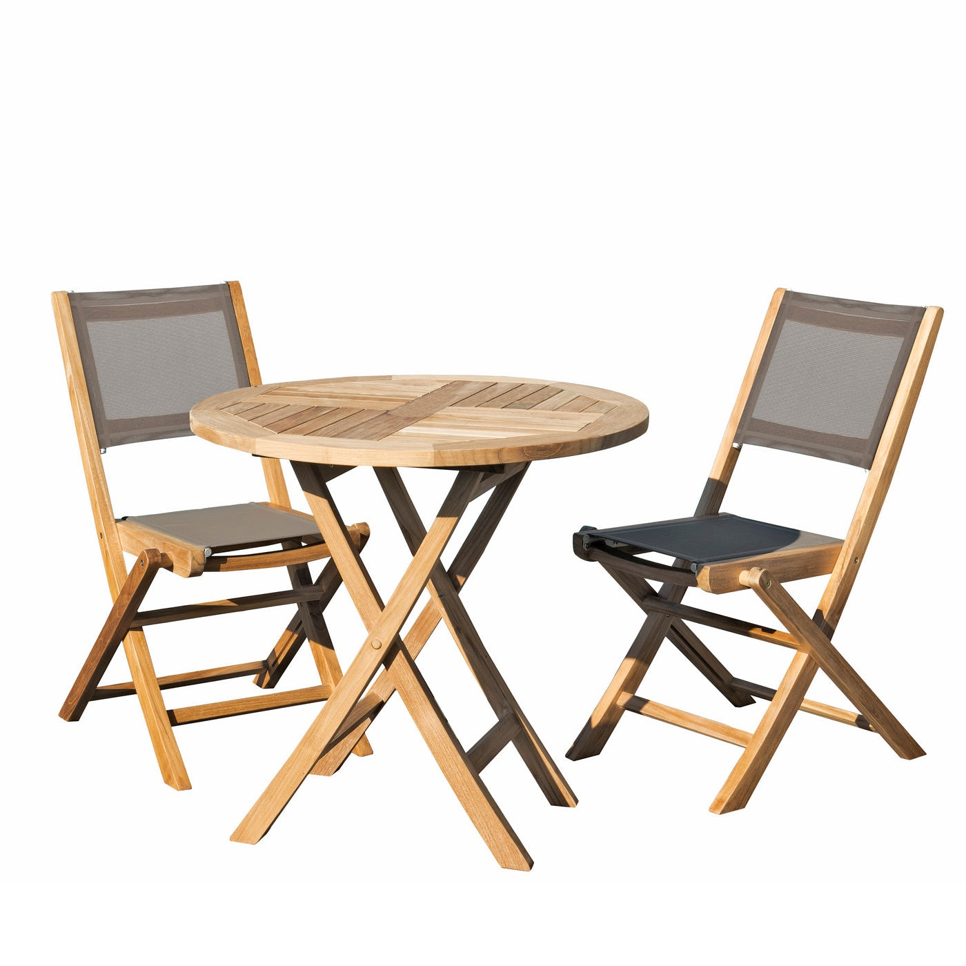 Fun - Salon De Jardin 2 Pers - Marron