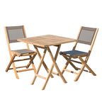 Fun - Salon De Jardin 2 Pers - Taupe/Marron