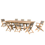 Fun - Salon De Jardin 10/12 Pers - Taupe/Marron