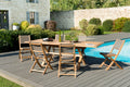 Fun - Salon De Jardin 8/10 Pers - Taupe/Marron