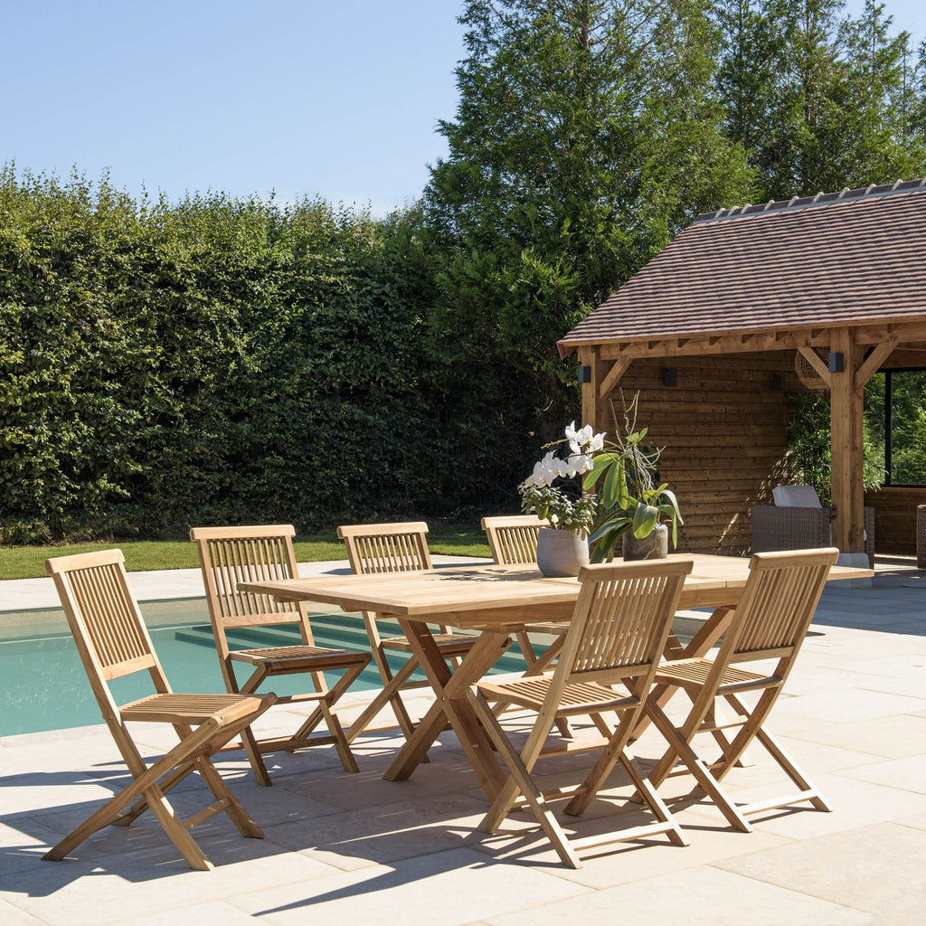 Fun - Salon De Jardin 8/10 Pers - Marron