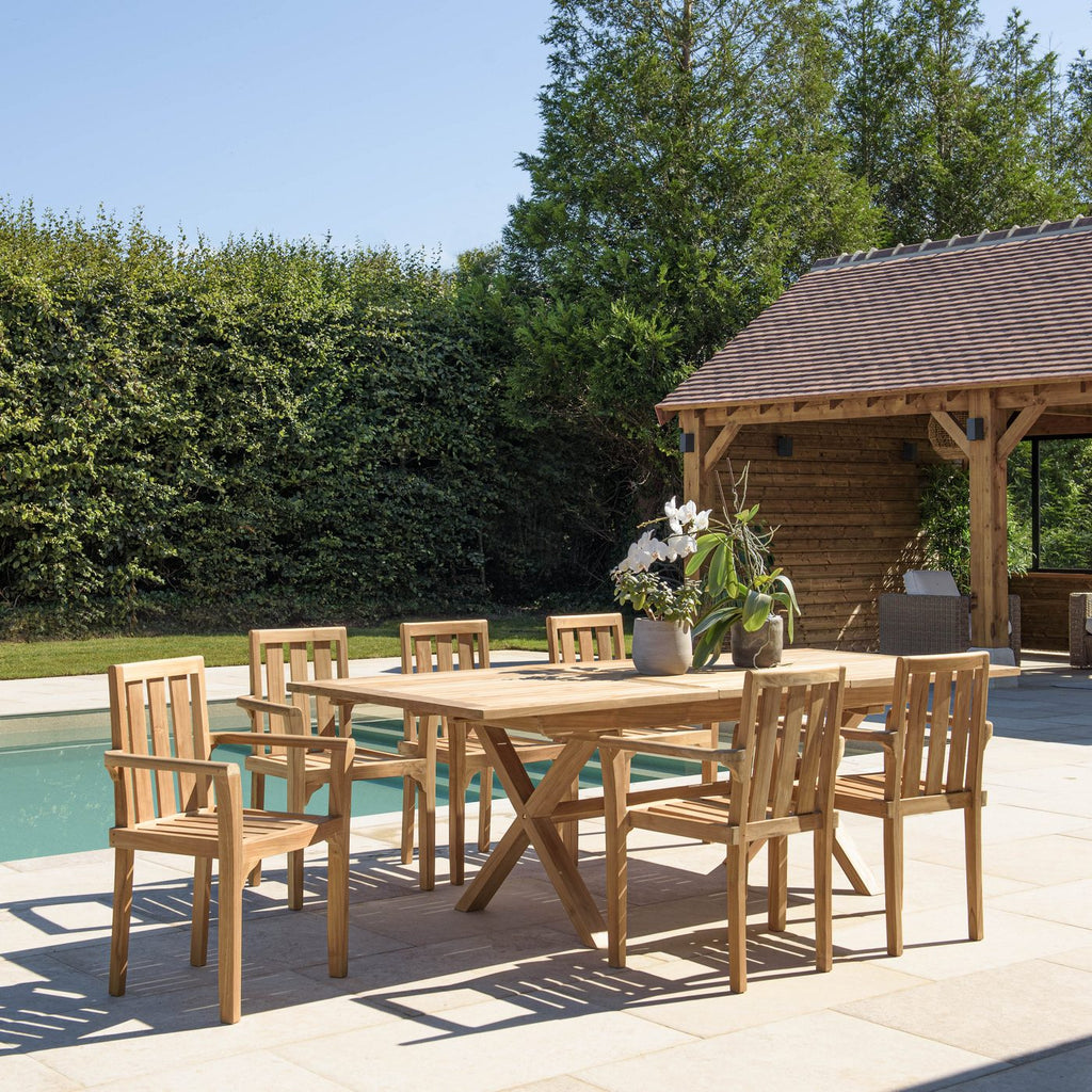 Fun - Salon De Jardin 8/10 Pers - Marron