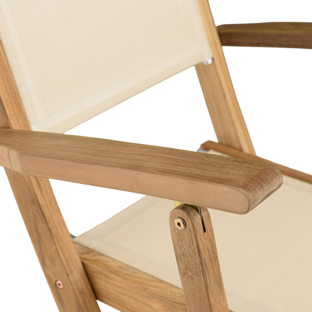 Fun - Lot De 2 Fauteuils Jardin - Marron/Beige