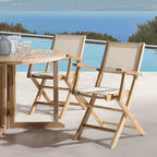 Fun - Lot De 2 Fauteuils Jardin - Marron/Beige