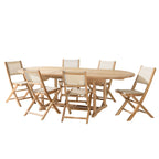 Fun - Salon De Jardin 8/10 Pers - Beige/Marron
