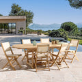 Fun - Salon De Jardin 8/10 Pers - Beige/Marron