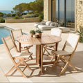 Fun - Salon De Jardin 4/6 Pers - Beige/Marron