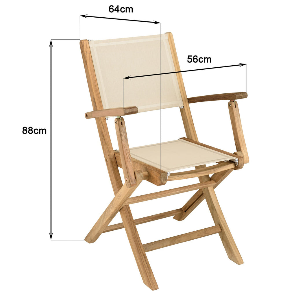 Fun - Salon De Jardin 10/12 Pers - Beige/Marron