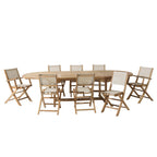 Fun - Salon De Jardin 10/12 Pers - Beige/Marron
