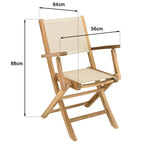 Fun - Salon De Jardin 10/12 Pers - Beige/Marron