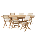 Fun - Salon De Jardin 8/10 Pers - Beige/Marron