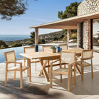 Fun - Salon De Jardin 8/10 Pers - Beige/Marron