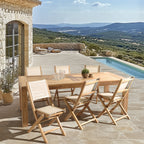 Fun - Salon De Jardin 8/10 Pers - Beige/Marron