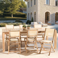 Fun - Salon De Jardin 8/10 Pers - Beige/Marron