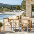 Fun - Salon De Jardin 8/10 Pers - Beige/Marron