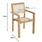 Fun - Salon De Jardin 8/10 Pers - Beige/Marron