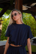 T-Shirt Col Rond Bayla - Marine