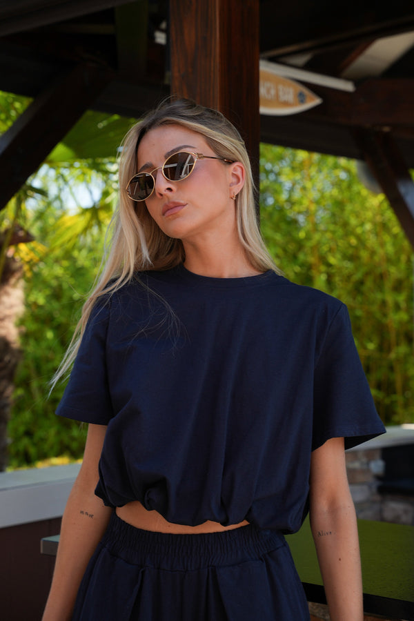 T-Shirt Col Rond Bayla - Marine