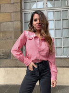 Blouse Vichy Col Claudine Anaëlle