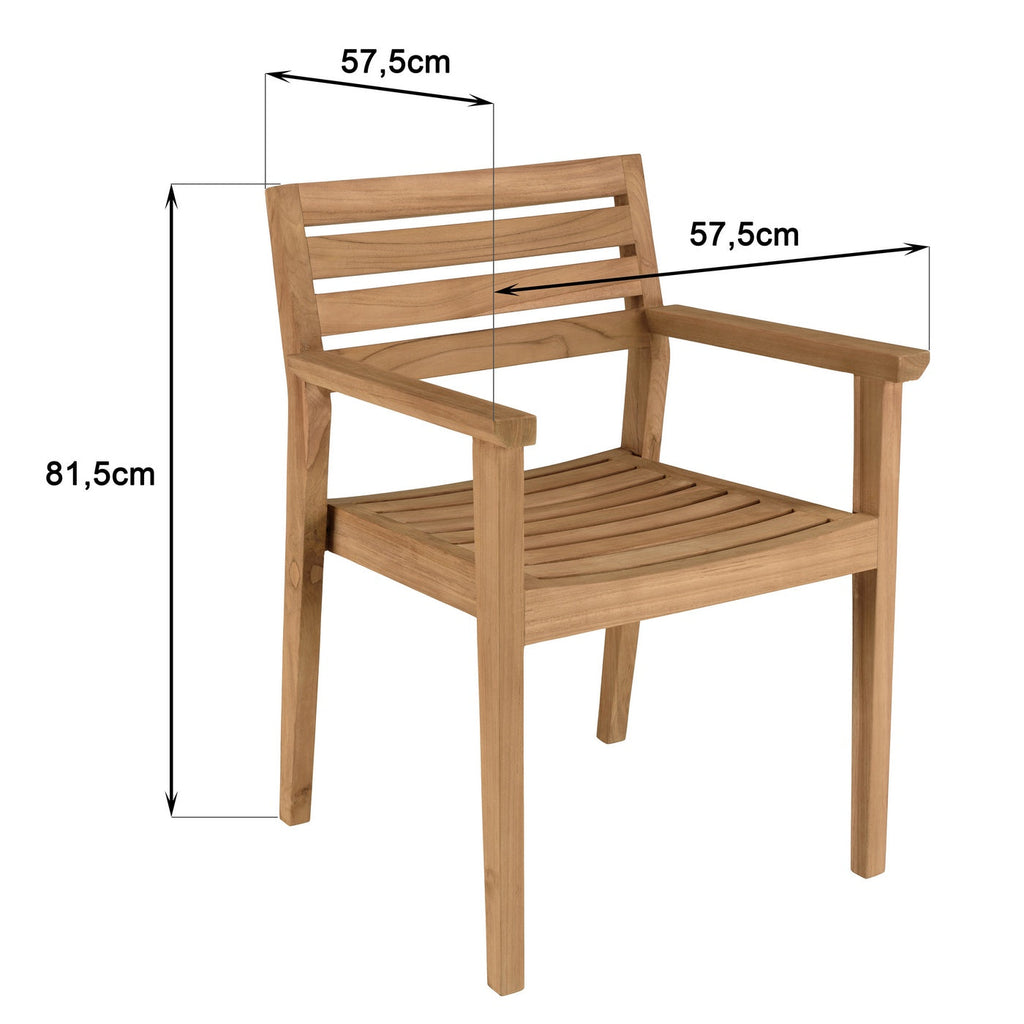 Kally - Lot De 2 Fauteuils Jardin - Marron