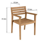 Kally - Lot De 2 Fauteuils Jardin - Marron