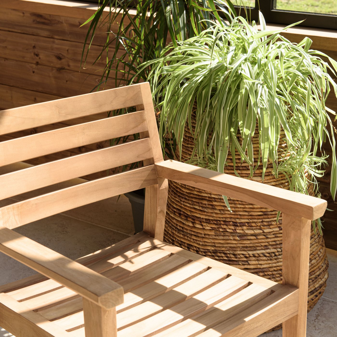 Kally - Lot De 2 Fauteuils Jardin - Marron