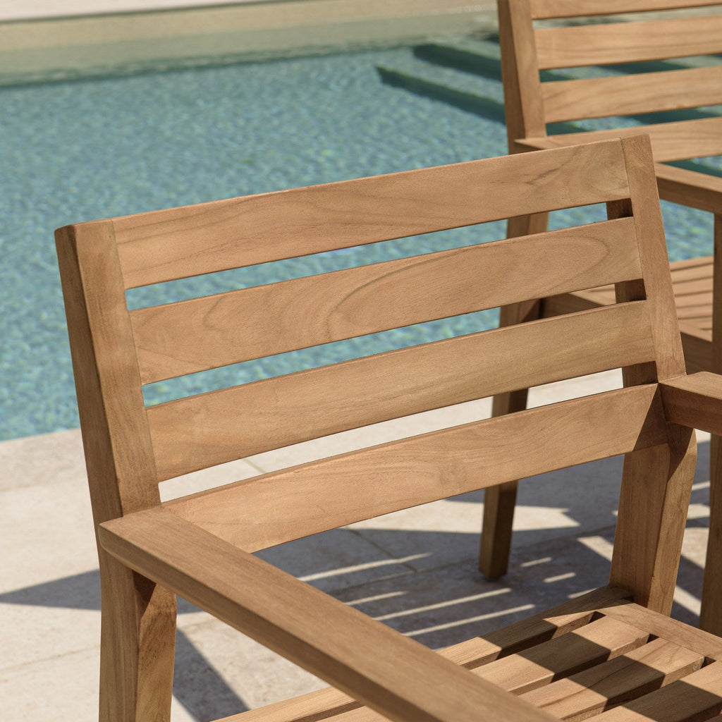 Kally - Lot De 2 Fauteuils Jardin - Marron