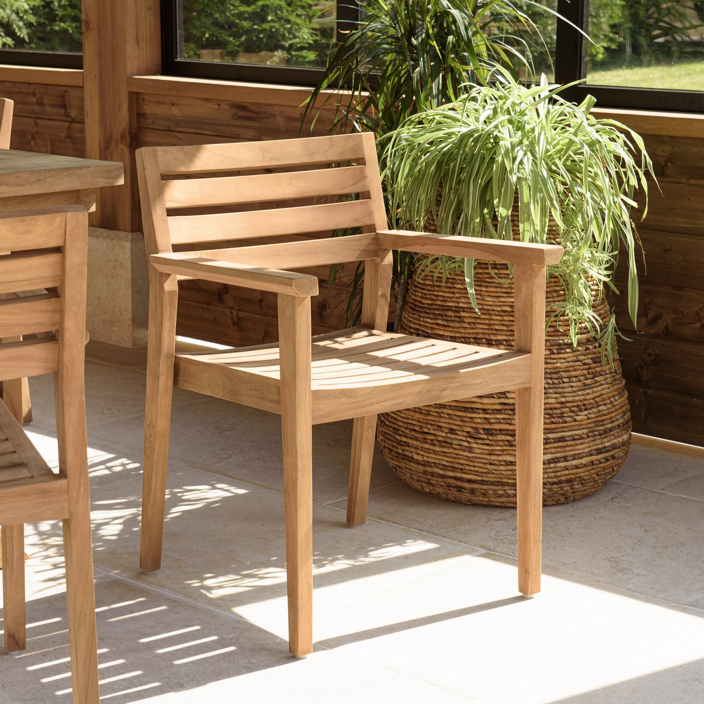 Kally - Lot De 2 Fauteuils Jardin - Marron