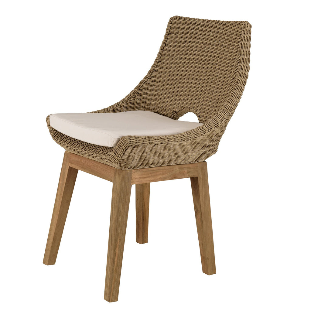 Kally - Lot De 2 Chaises Jardin - Beige/Ecru/Marron