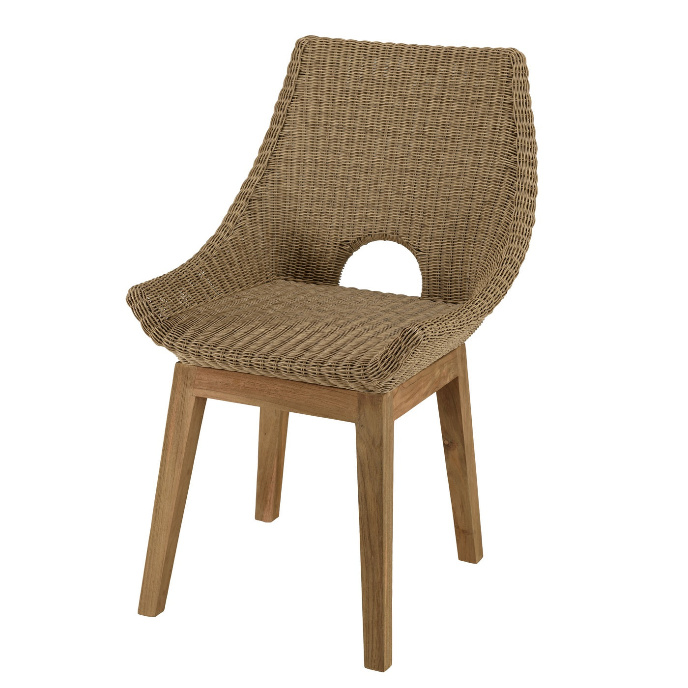 Kally - Lot De 2 Chaises Jardin - Beige/Ecru/Marron