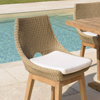 Kally - Lot De 2 Chaises Jardin - Beige/Ecru/Marron