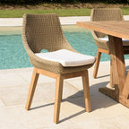 Kally - Lot De 2 Chaises Jardin - Beige/Ecru/Marron