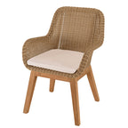 Kally - Lot De 2 Fauteuils Jardin - Beige/Ecru/Marron