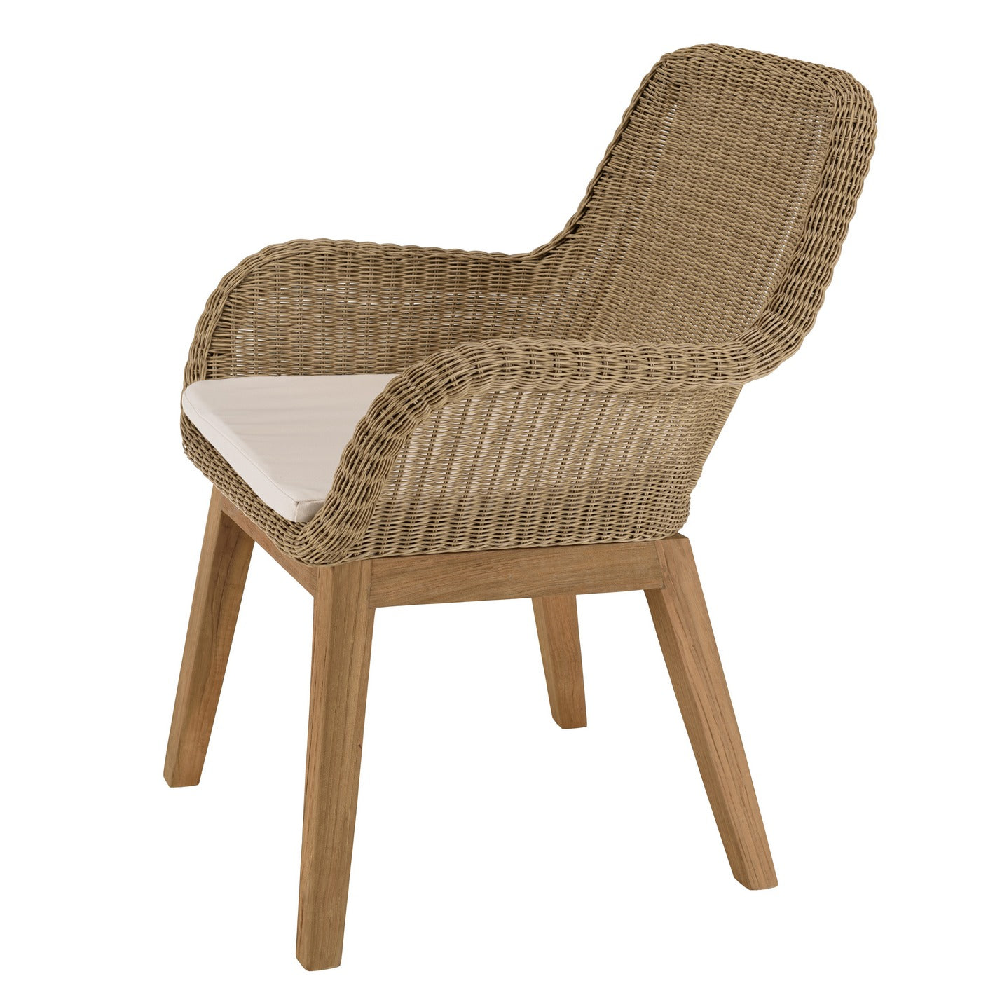 Kally - Lot De 2 Fauteuils Jardin - Beige/Ecru/Marron