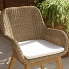 Kally - Lot De 2 Fauteuils Jardin - Beige/Ecru/Marron