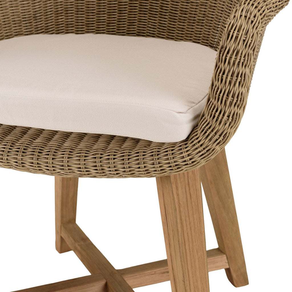 Kally - Lot De 2 Fauteuils Jardin - Beige/Ecru/Marron