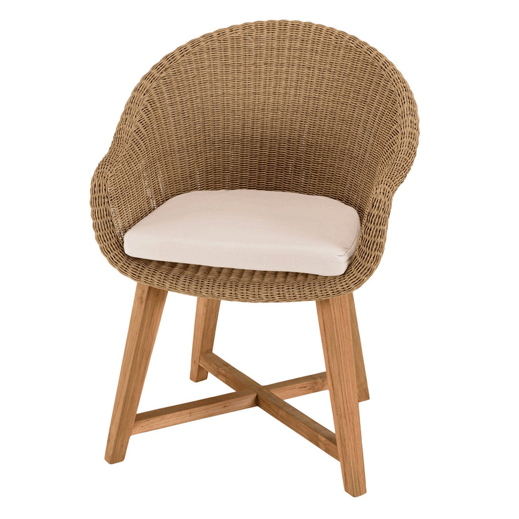 Kally - Lot De 2 Fauteuils Jardin - Beige/Ecru/Marron