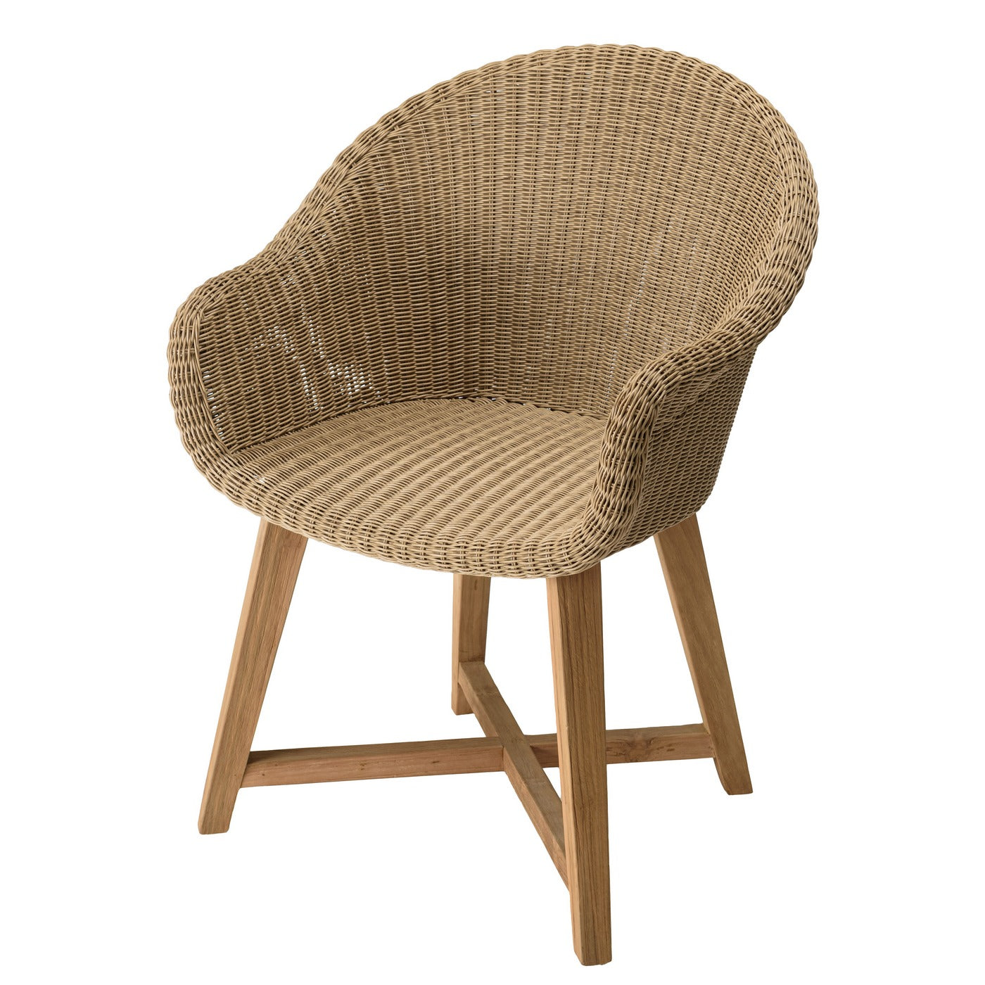 Kally - Lot De 2 Fauteuils Jardin - Beige/Ecru/Marron