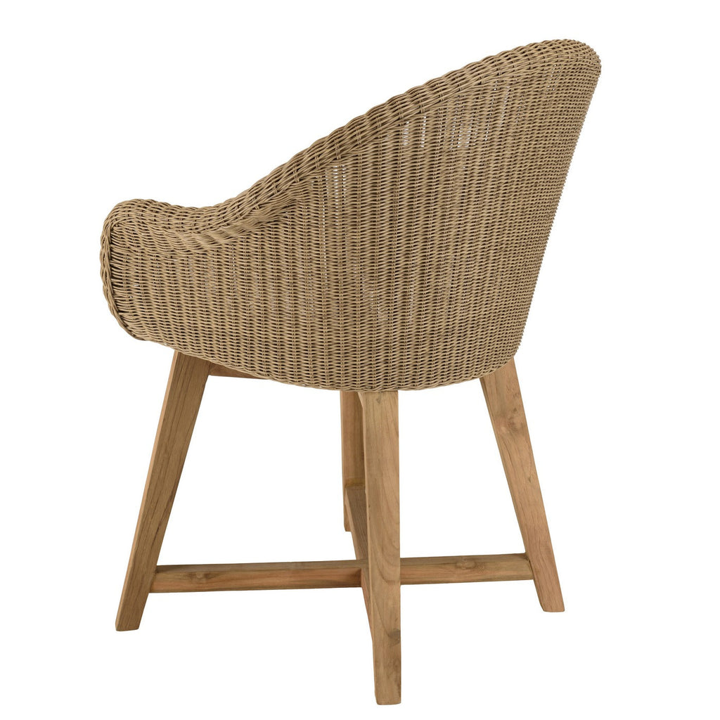 Kally - Lot De 2 Fauteuils Jardin - Beige/Ecru/Marron