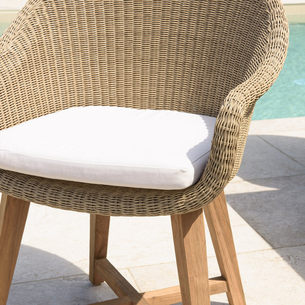 Kally - Lot De 2 Fauteuils Jardin - Beige/Ecru/Marron
